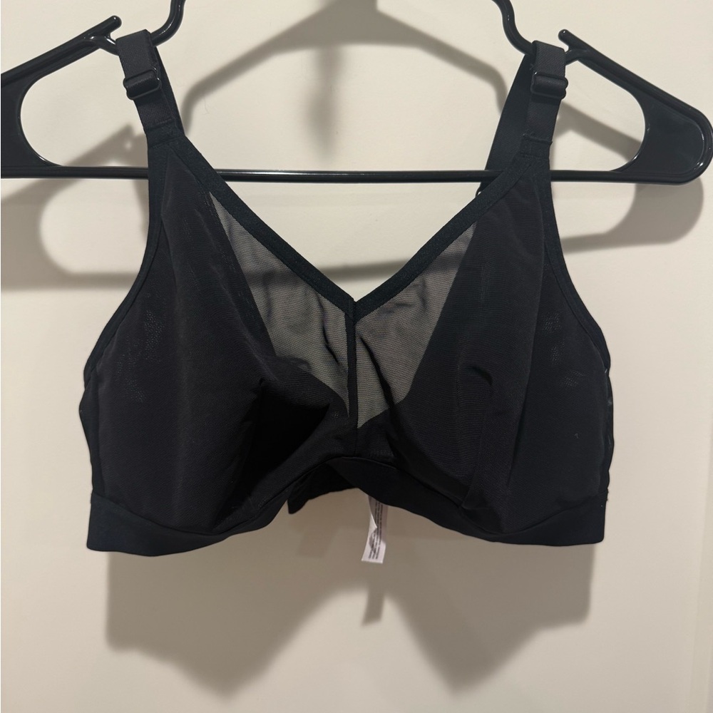 Auden Black Mesh Detail Bra
